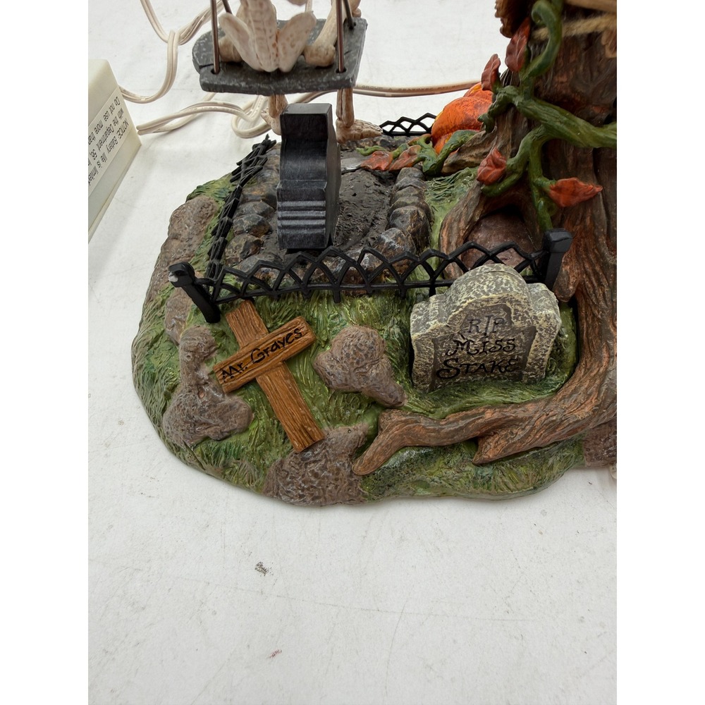 Department 56 Animated Swinging Skeleton Halloween Village 56.52514 Retired 2001 - Picture 9 of 15
